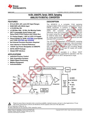 ADS8519IBDB datasheet  